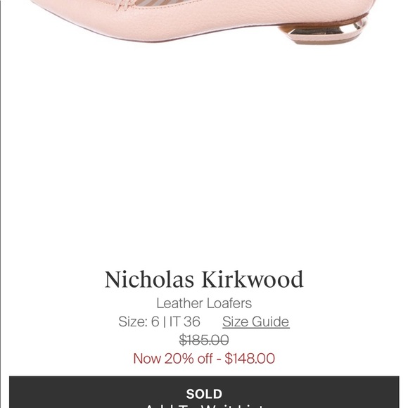 💯 Authentic Nicholas Kirkwood Flats - Picture 1 of 8